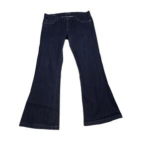 Fidelity Denim Women's 33 Flare Skip Low Rise Viper Dark Wash (30 in Inseam)